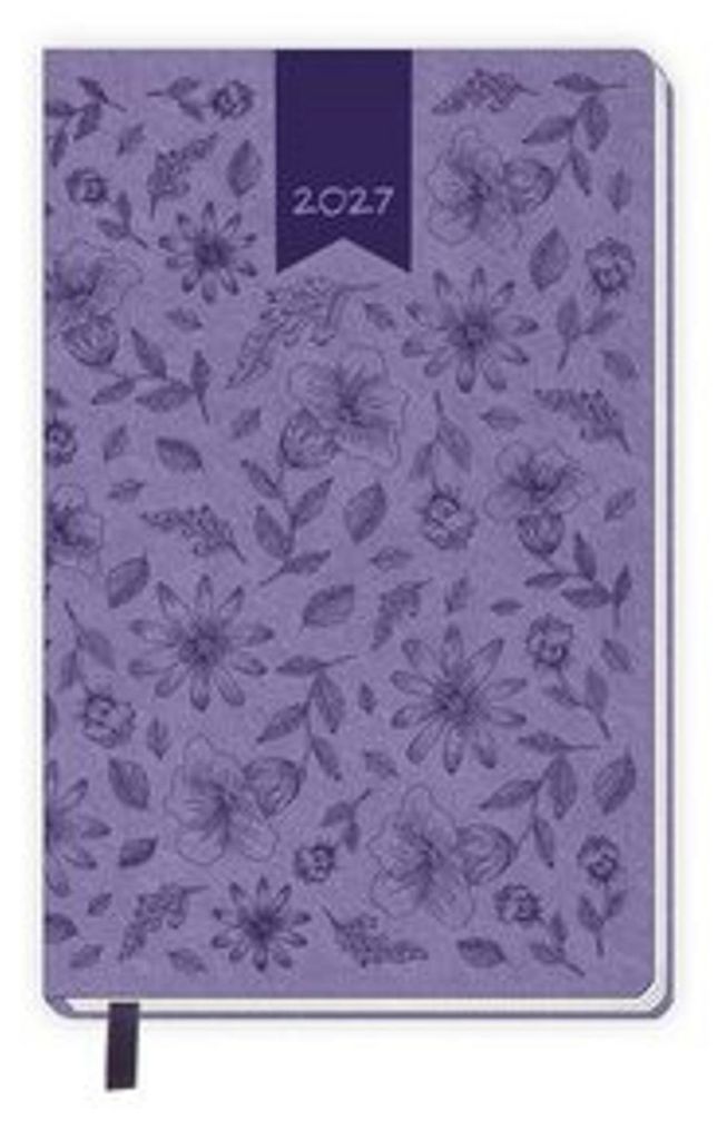 TRÖTSCH - Taschenkalender A6 Soft Touch Blumen 2027 Produktbild 