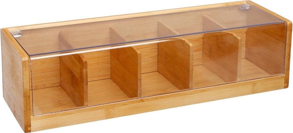 Aufbewahrungsbox aus Bambus mit 5 Fächern