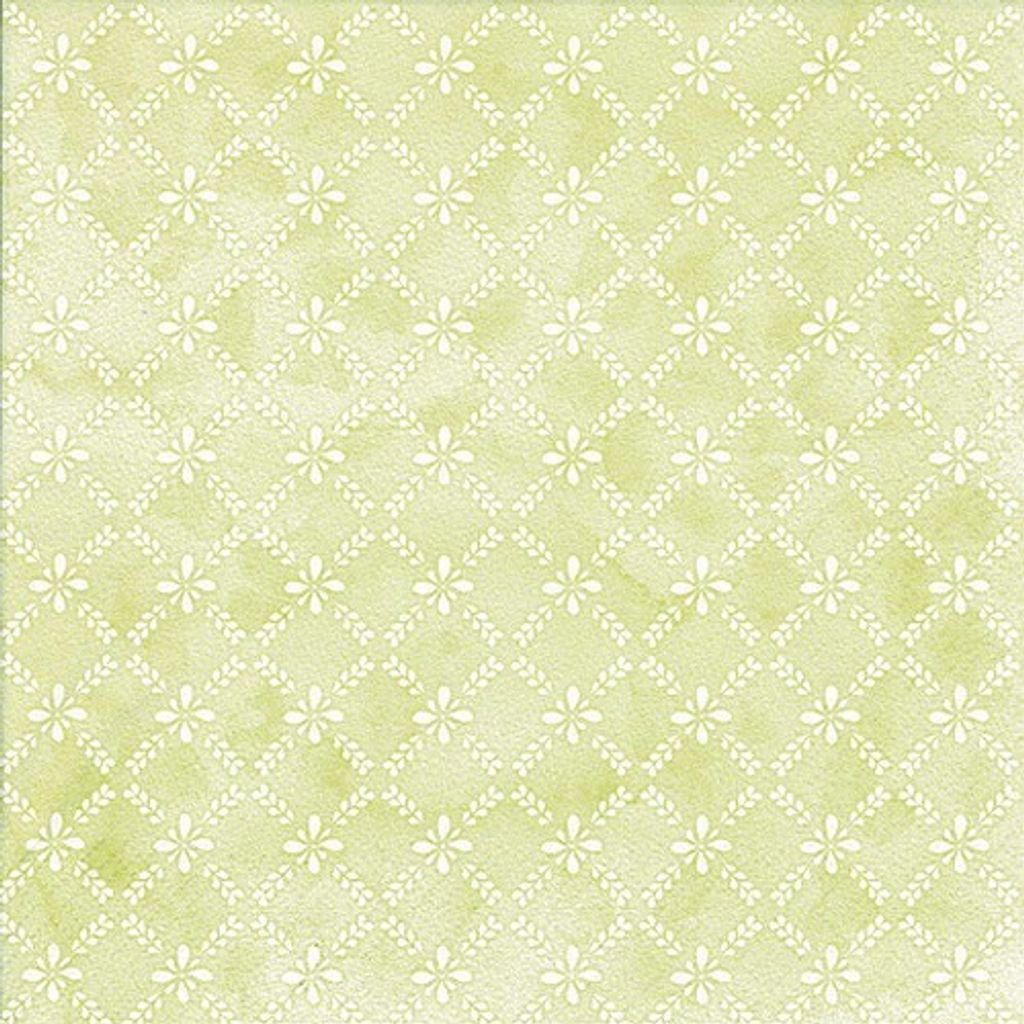 Servietten Papier 33x33cm mit Ornamenten 20 Stück Hellgrün