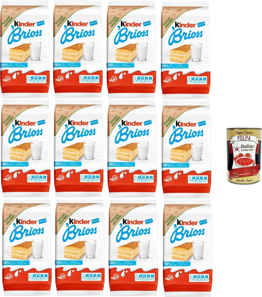 Kinder Brioss - 10 Snacks Schwammkuchen, natürlich zu 100% Produktbild 