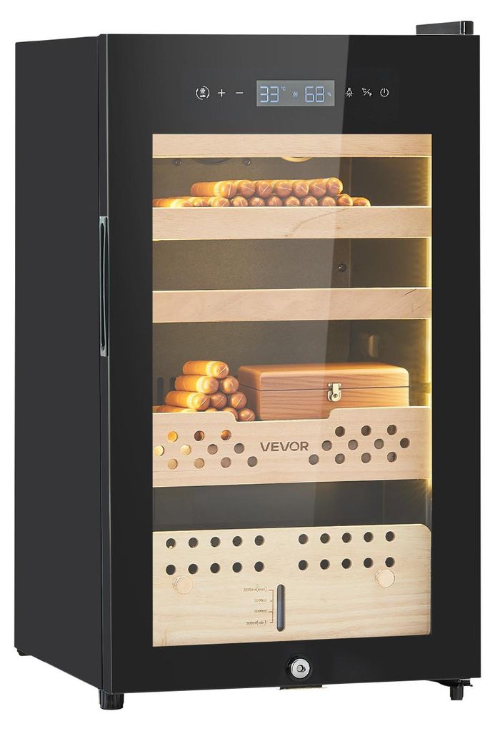 Vevor JC-70, Schwarz, 5 Schublade(n), 15 - 22 °C, 450 mm, Produktbild 