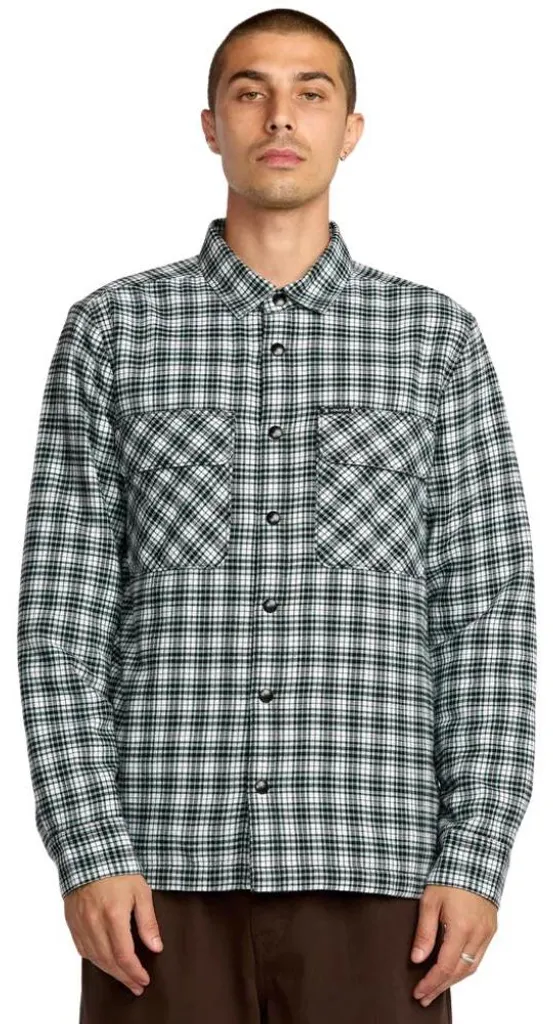 T-shirt Manches Longues Volcom Wilderstone LS en Coton Blanc Cassé