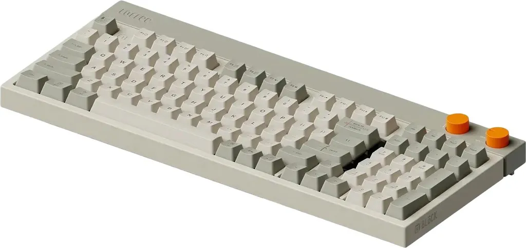 Lofree Block Clavier Mécanique Sans Fil Rétro Gris Clair QWERTY Layout