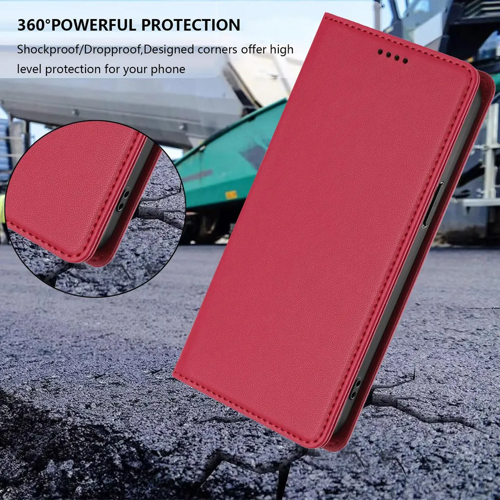 Custodia Flip Huawei Y9 Prime 2019 / P Smart Z Rosso - Vera Protezione - 8