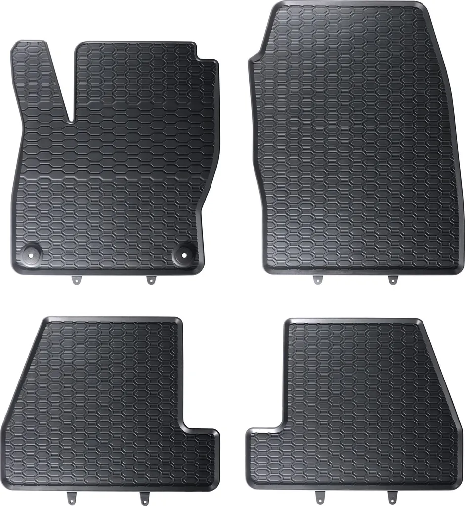 Tappetini Gomma Auto Per Ford Focus MK1 (1998-2007) - Set Anteriori Con Bordi Alti 1,5 Cm, Antiscivolo, Impermeabili