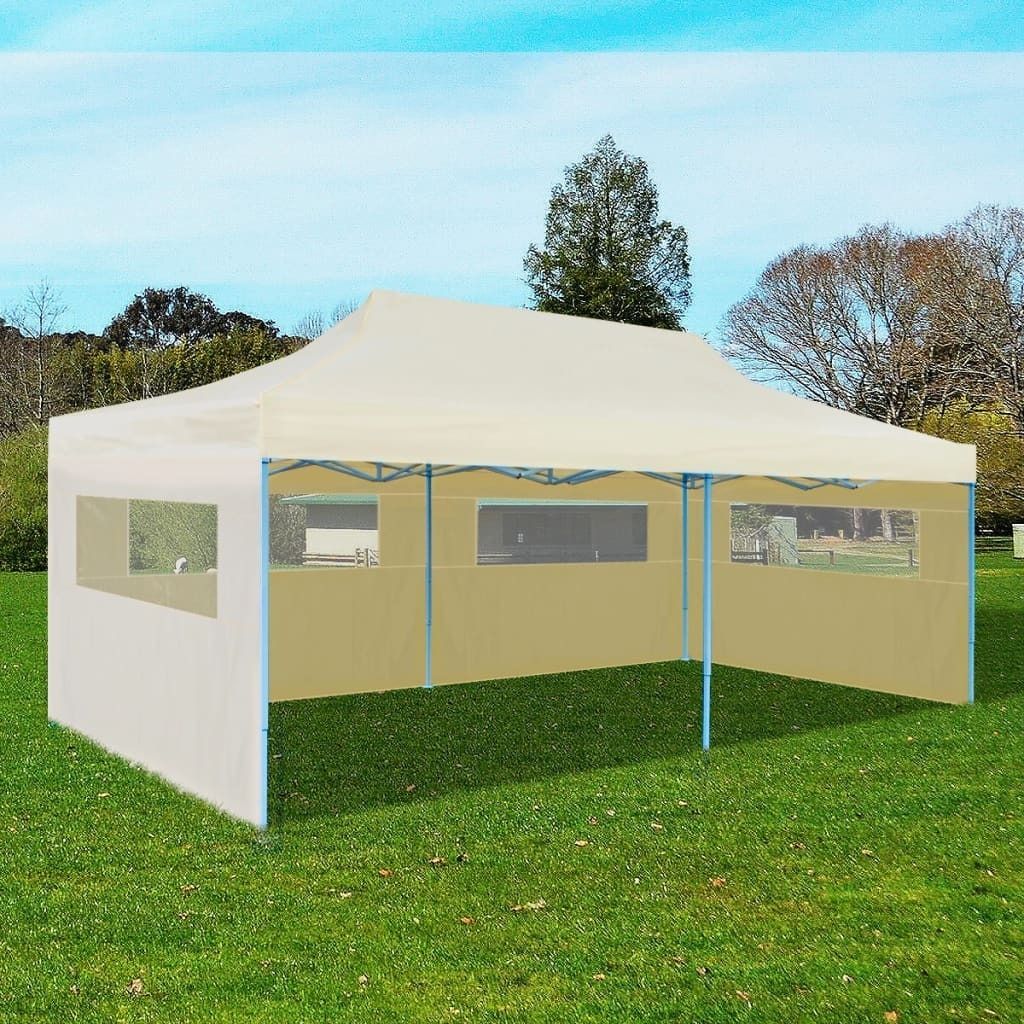 vidaXL Pop-Up-Partyzelt Faltbar Creme 3×6 m Produktbild 