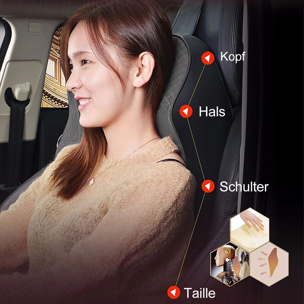 Universal Autositz Kopfstütze Memory Foam Auto Nacken Kissen Sitz