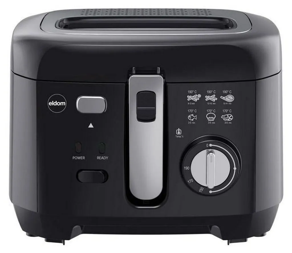 Friteuse Électrique Eldom FR18C Noir 2,5L pour Repas de Famille Rapides