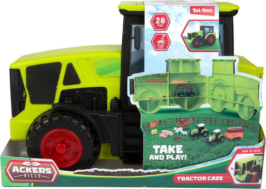 Hračkový set Toi-Toys "Farma" – traktor v kufříku, 28 dílů Obrázek produktu 
