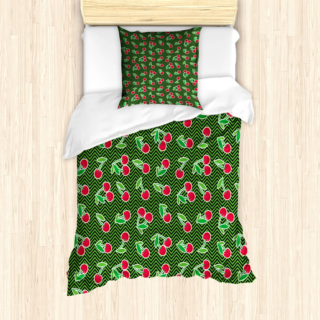 Set Copripiumino ABAKUHAUS Singolo 135x200cm Sogno di Frutta