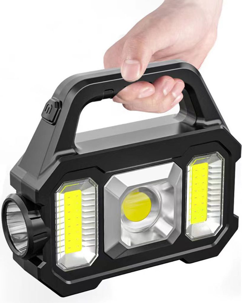 Tragbare Outdoor-Camping-Angel-Taschenlampe, Arbeitsleuchte, mehrere Modi, solarbetrieben, hohe Helligkeit, Laterne, Handleuchte, wiederaufladbares...