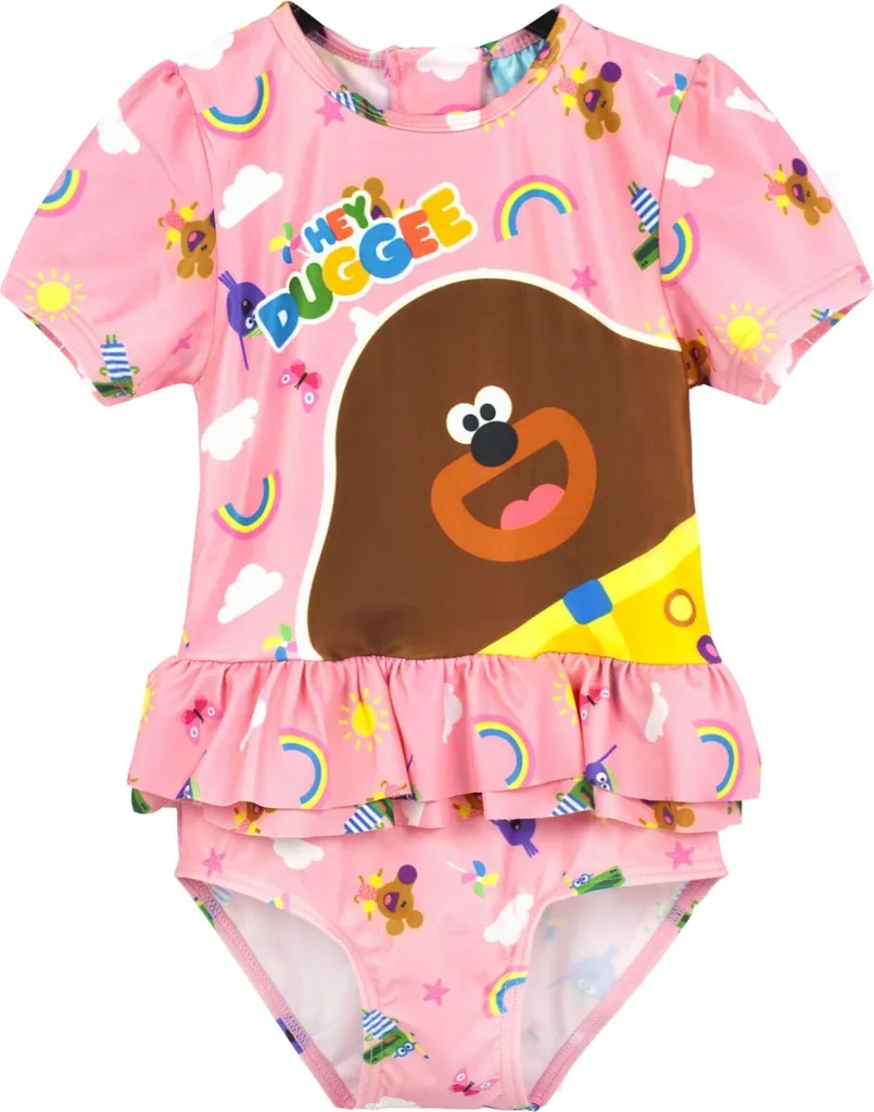Maillot de bain de plage fille Hey Duggee Rose 110 pour piscine et mer