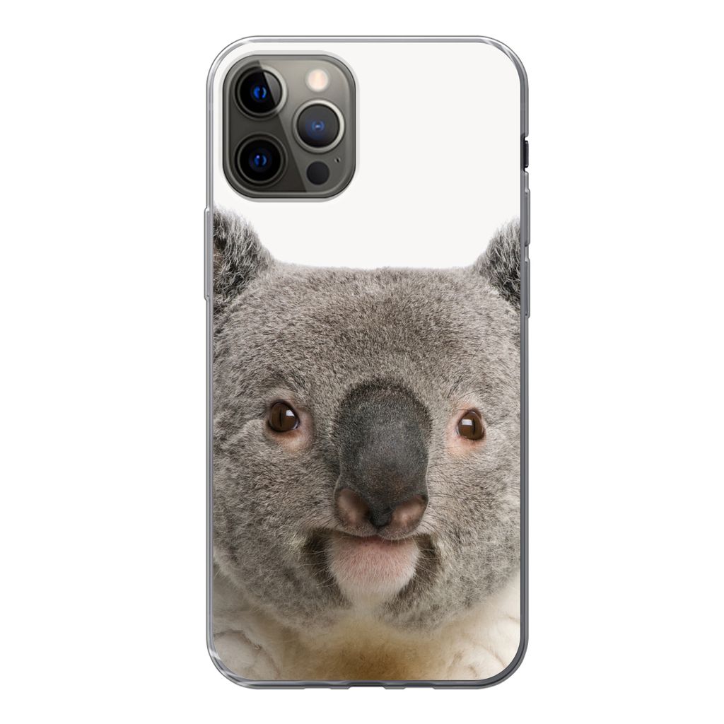 MuchoWow Handyhülle Schutzhülle Hülle für iPhone 12 Pro Koala - Koala Bär - Mädchen - Jungen - Tiere Silikon Softcase Handy Hülle - Abdeckung