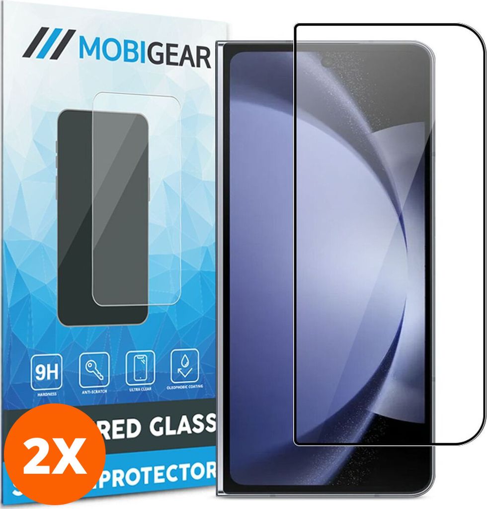 Mobigear Premium 4.99 Samsung Galaxy Z Fold 6 Panzerglas Gehärtetes Glas Displayschutz - Hüllenfreundlich (2er Pack)