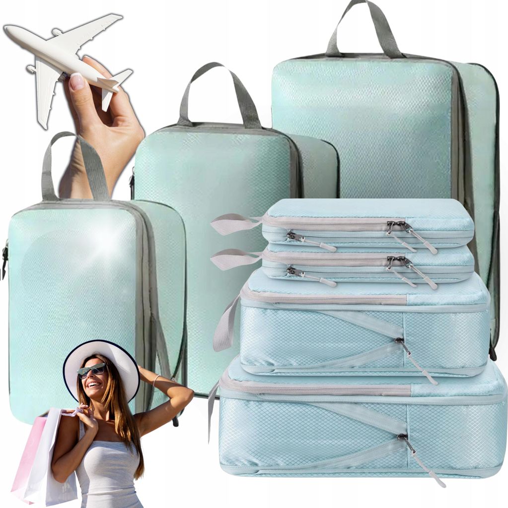 KOMPRESSIONSORGANIZER zum Packen von Koffern Reisetaschen 3er Set