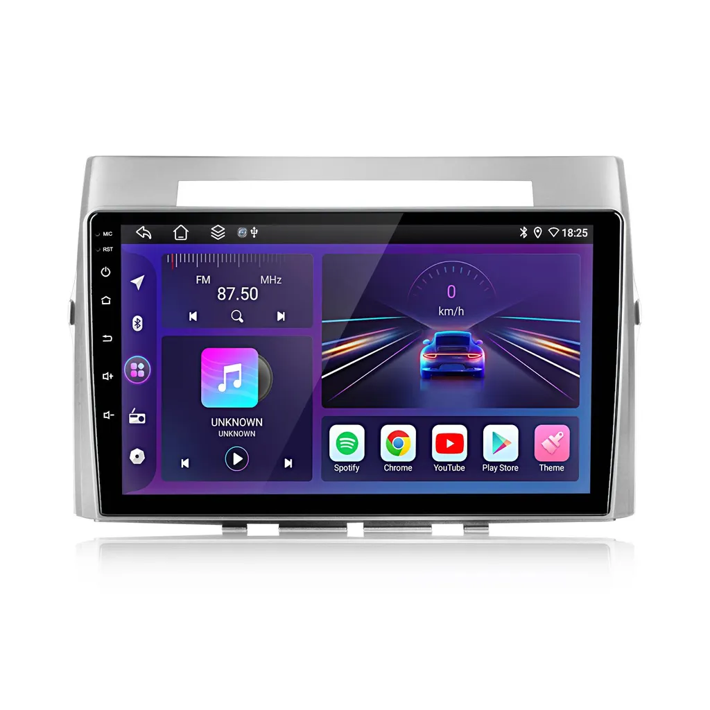 Autoradio 9" Android 15 Toyota Corolla Verso 2003-09 Carplay WiFi