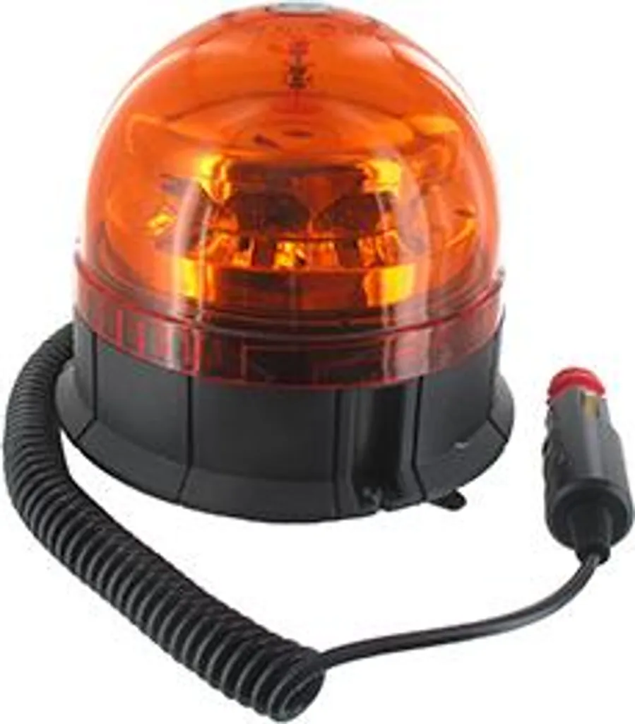 Gyrophare LED 36W Orange Magnétique - 3 Effets Lumineux et Cordon 2,5m