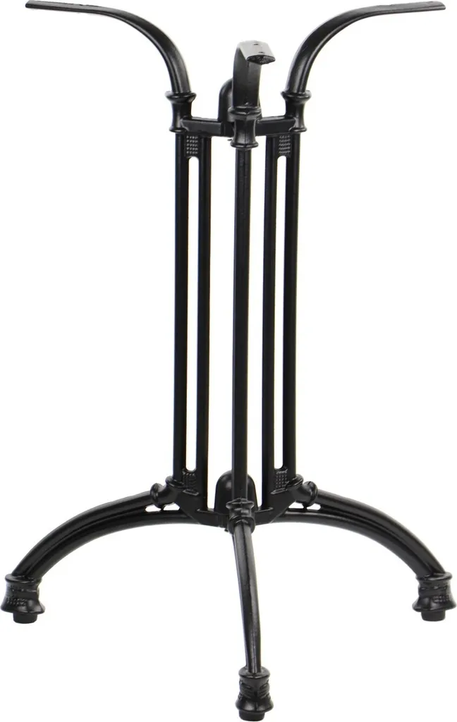 Pied de table en fonte SH-5029-L noir 54x54x72,5 cm pour restaurant