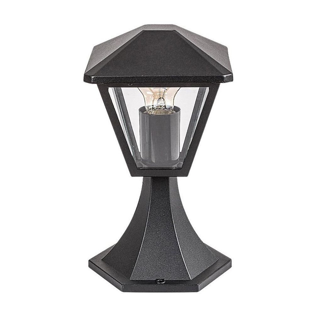 Rabalux 7148 Außenstehleuchte Paravento, E27, Aluminium, schwarz, quadratisch, Klassisch, 29cm