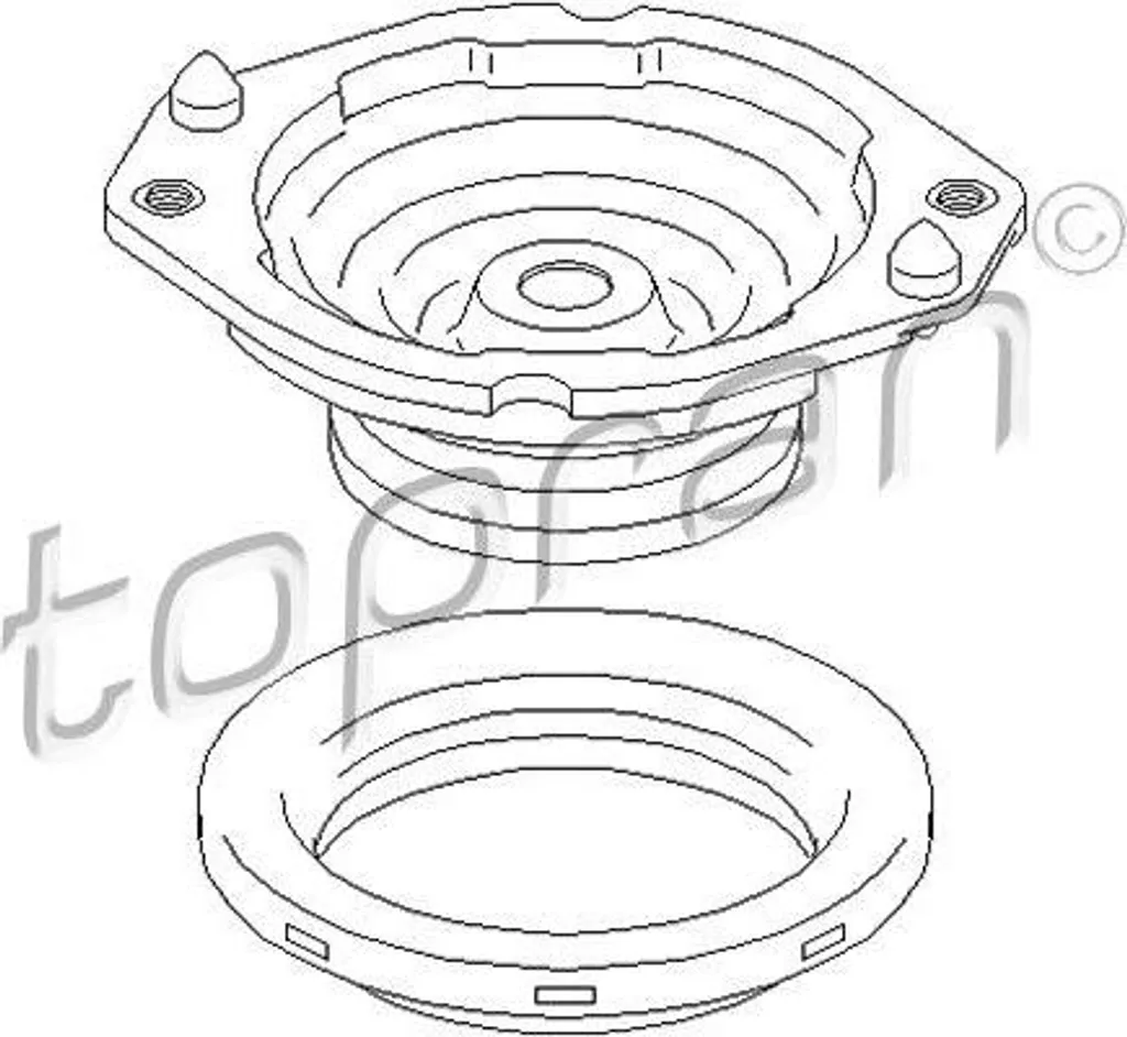 Supprimer bruits suspension Laguna kit de palier TOPRAN OE 8200002876S