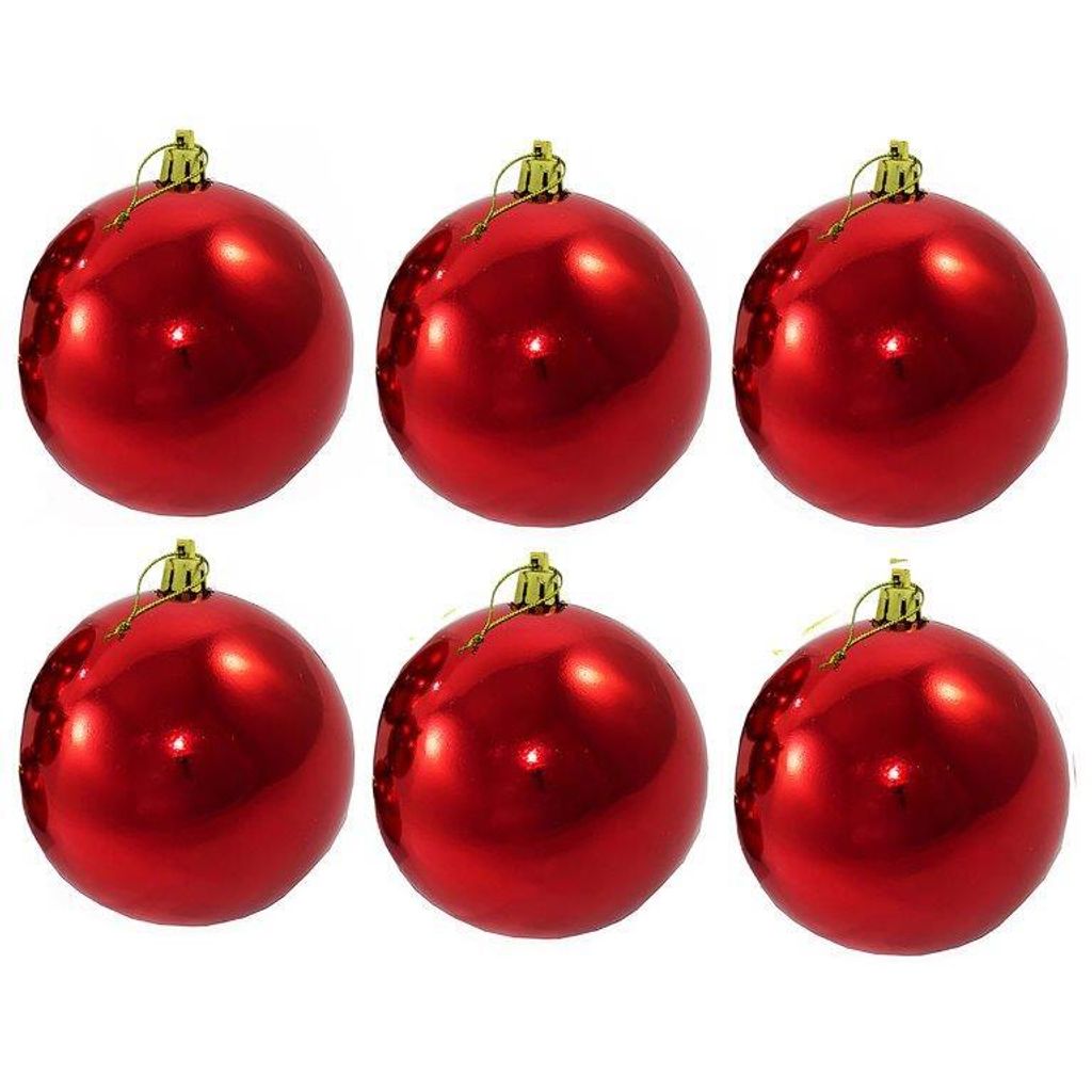 6 x Weihnachtskugeln für den Außenbereich, frostfest und Produktbild 