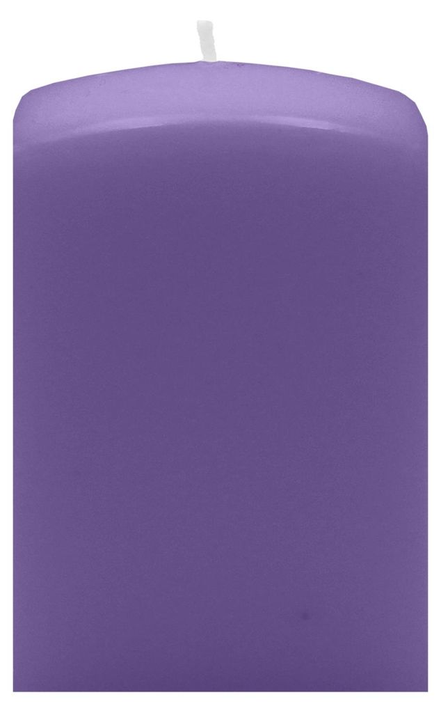 Quader Kerzen Veilchen Lila 12 x Ø 7/7 cm, 8 Stück