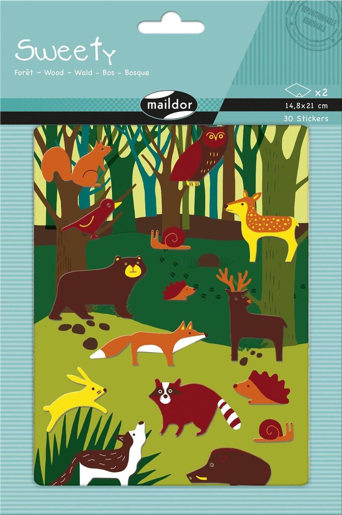 Maildor Sticker, Sweety, Wald, 15.6x23.5cm