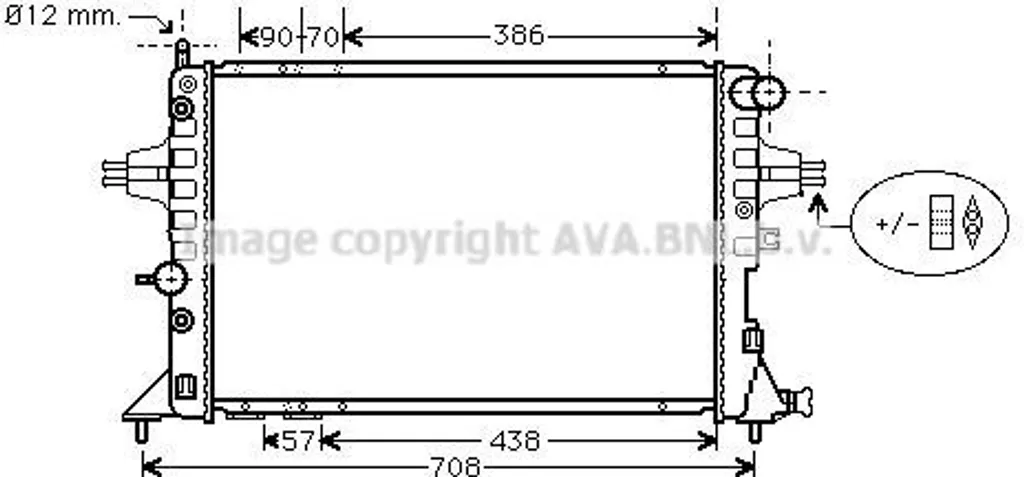 Radiateur PRASCO OLA2329 : Stop Surchauffe Moteur Astra G et Zafira A