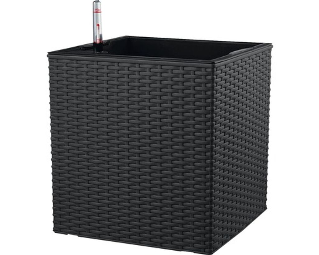 Samozavlažovací květináč umělý ratan Lafiora 36 x 36 cm Obrázek produktu 