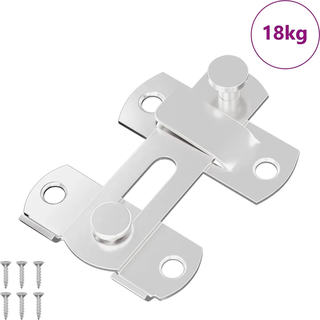 vidaXL Mousquetons 423 pcs Argent 70x8 mm en Acier Durable 141445