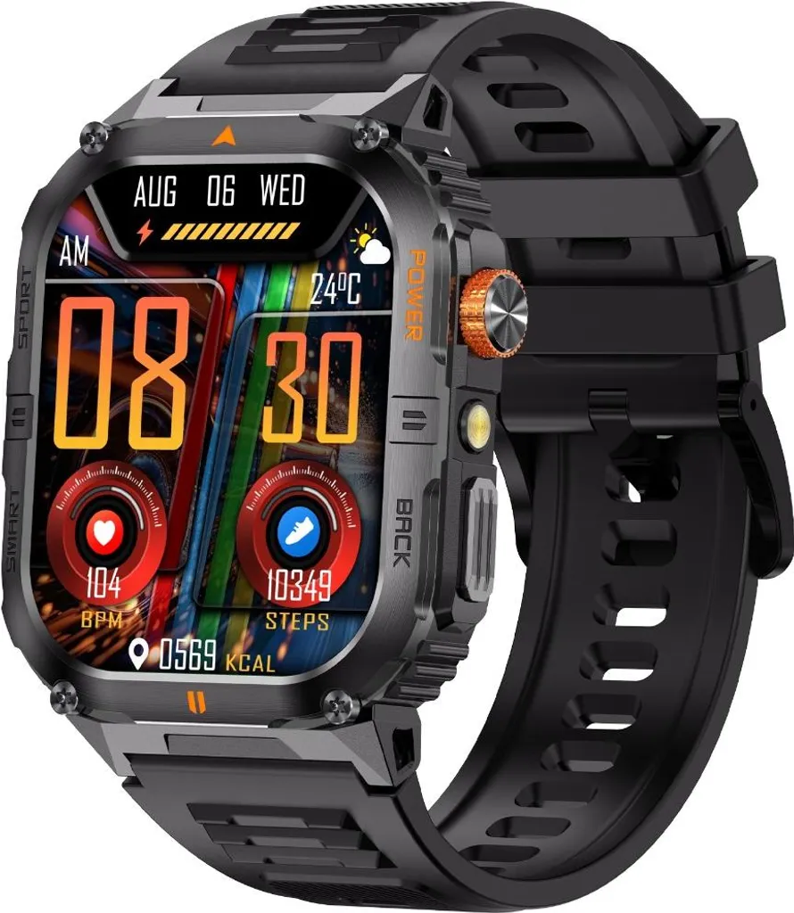 Smartwatch Multifonction avec Appel Bluetooth - Écran 2 Pouces Noir INF - 3