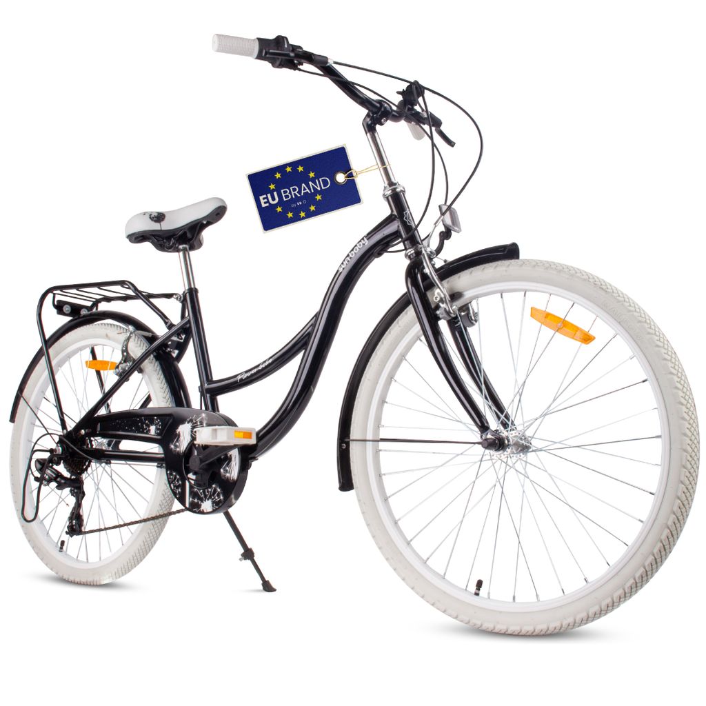 Bicicletta per ragazze 24 pollici Flower Bike nero