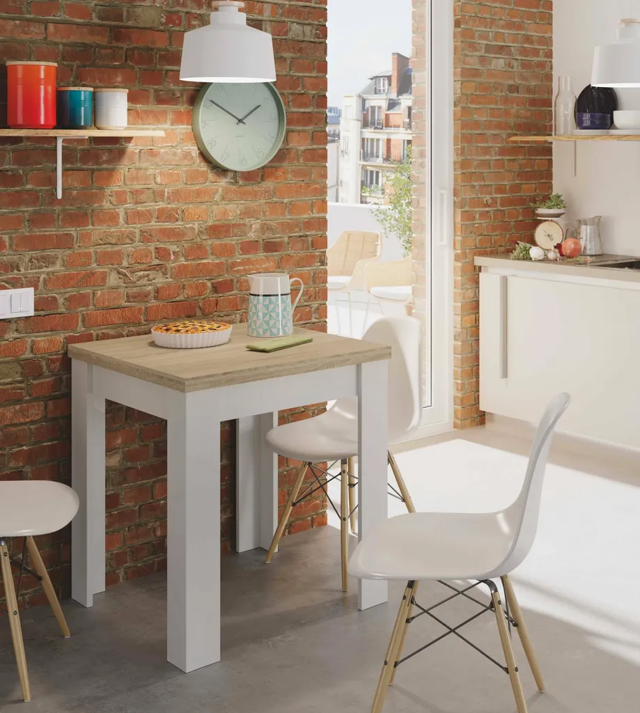 Table escamotable pour optimiser petit salon sans encombrer L67 cm - 11