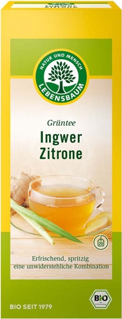Grüntee - Ingwer Zitrone 40g Produktbild 