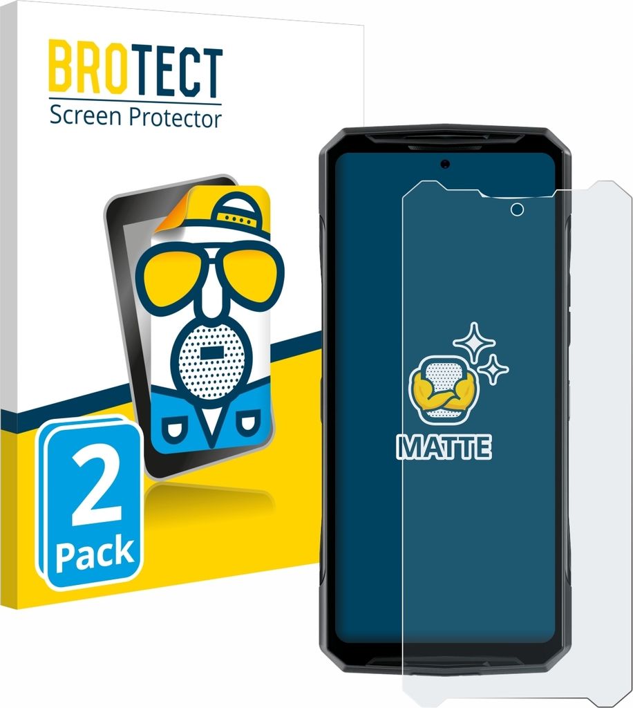 2x BROTECT Schutzfolie für Doogee DK10 Displayschutz Displayschutzfolie Folie Matt Entspiegelungsfolie