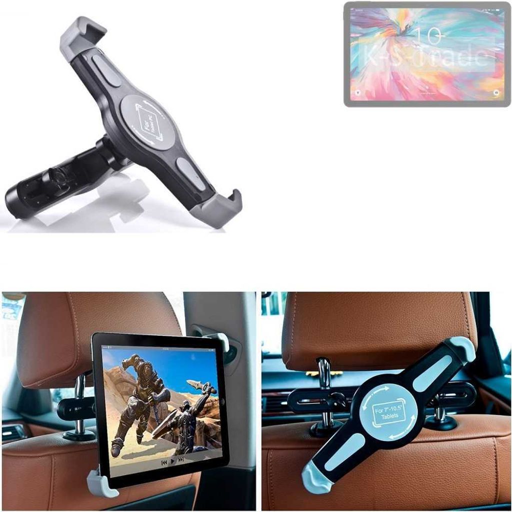 K-S-Trade Tablethalterung kompatibel mit TCL Tab 10 NXTPAPER 5G KFZ Kopfstützen Halterung 360° Auto Sitzhalterung Headrest Holder Halter Tablet PC