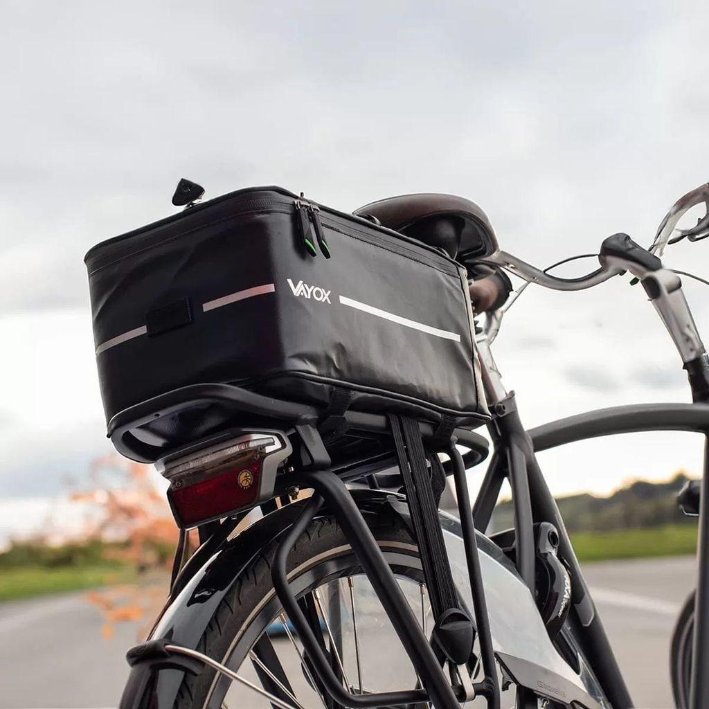 Borsa Da Sella Posteriore Per Bici Elettrica: Portapacchi Impermeabile Con Tracolla. Grande Capacità, Nylon 600D, Fissaggio Rapido. Per MTB E Città. - 4