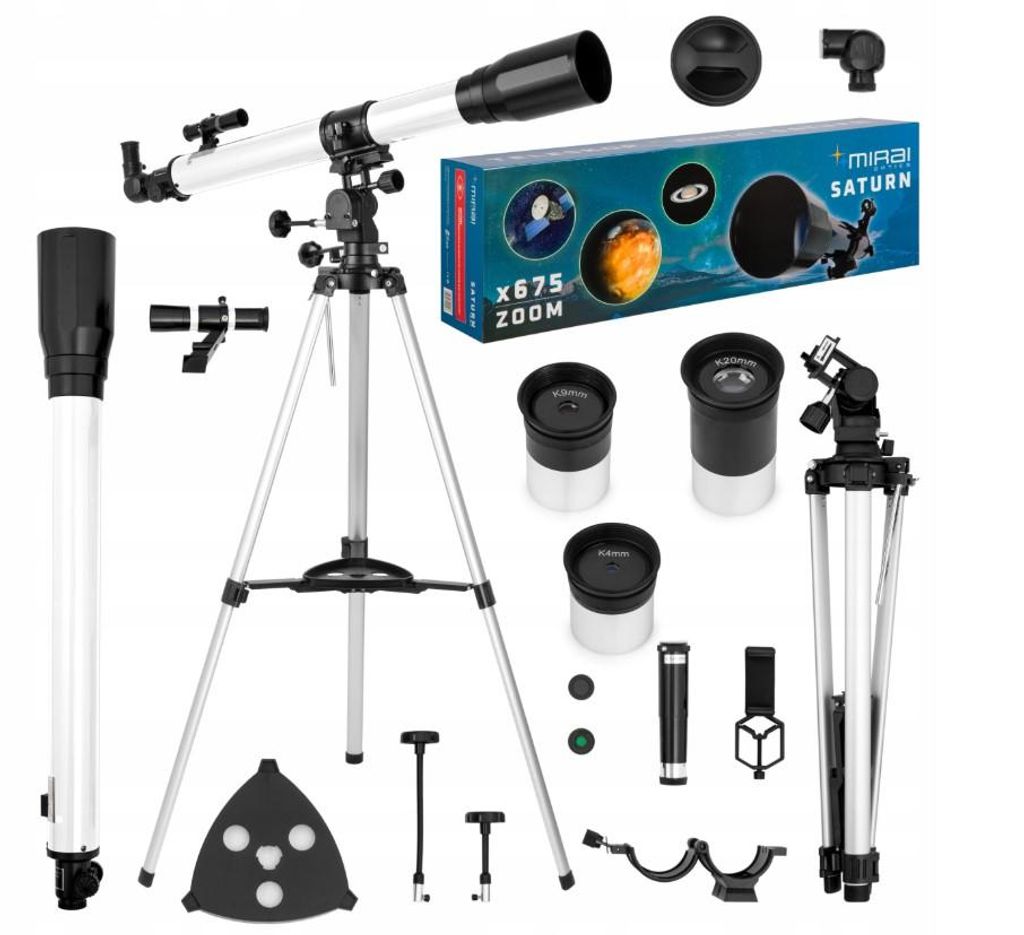 Mirai Optics Saturn F90070 AZIII Teleskop 225x Astronomie Produktbild 