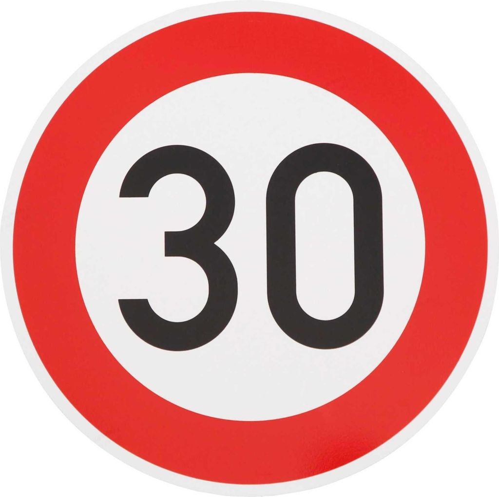 ORIGINAL Verkehrzeichen Schild  274-30 Verkehrsschild 30 Produktbild 