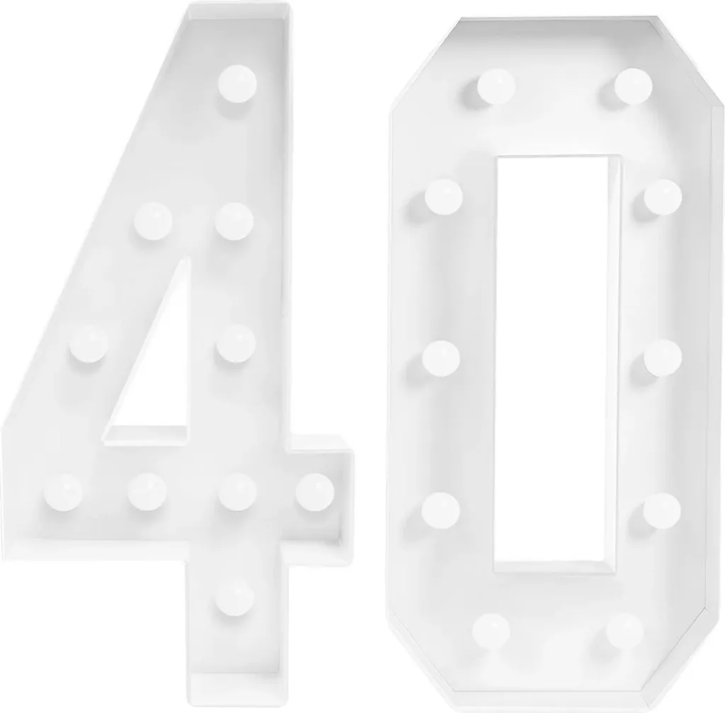 Décoration Lumineuse 40 à Piles LED - Montage Facile et Design Moderne