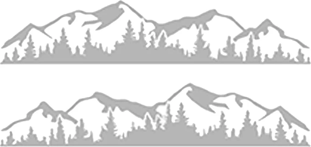 Decalcomanie Grafiche Bosco per Yacht e Camper - 2 Pezzi Bianchi UV - 2