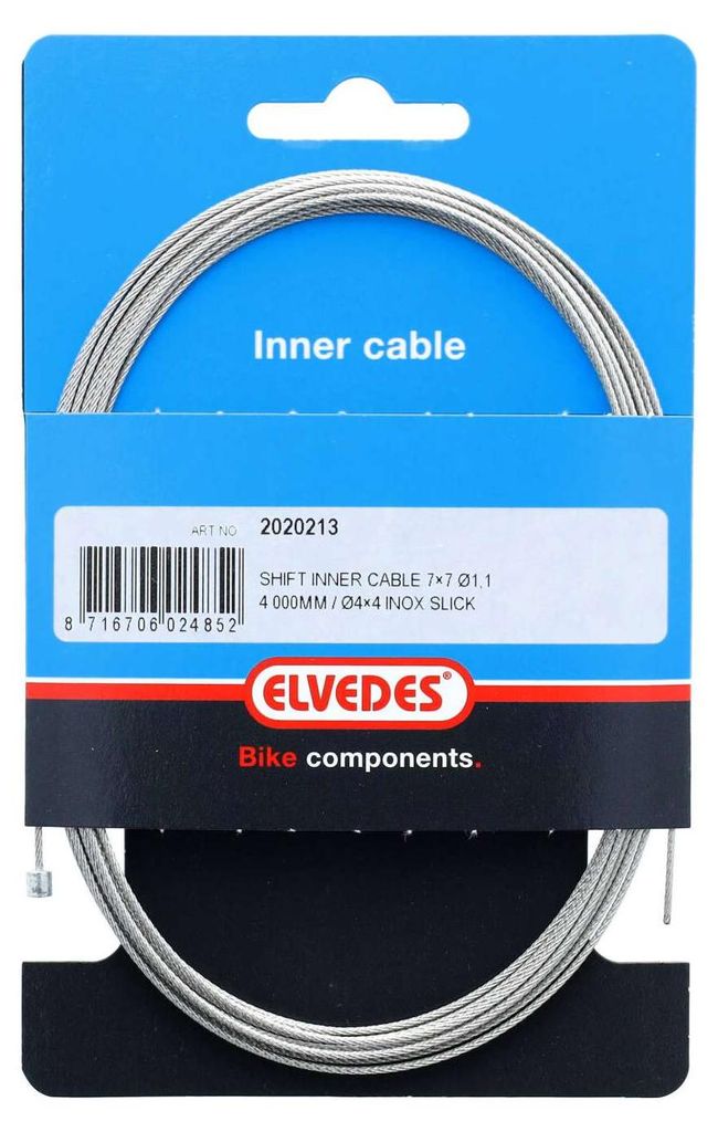 Elvedes innenseilzug 1,1 x 4,5 mm Stahl silber
