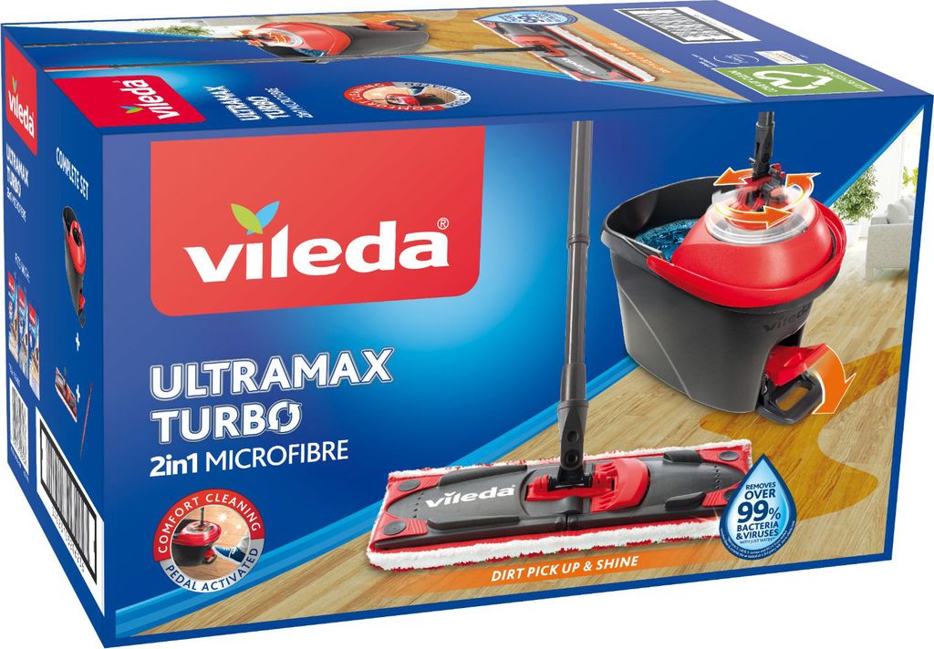 Vileda UltraMax Turbo kompletny zestaw z teleskopowym Zdjęcie produktu