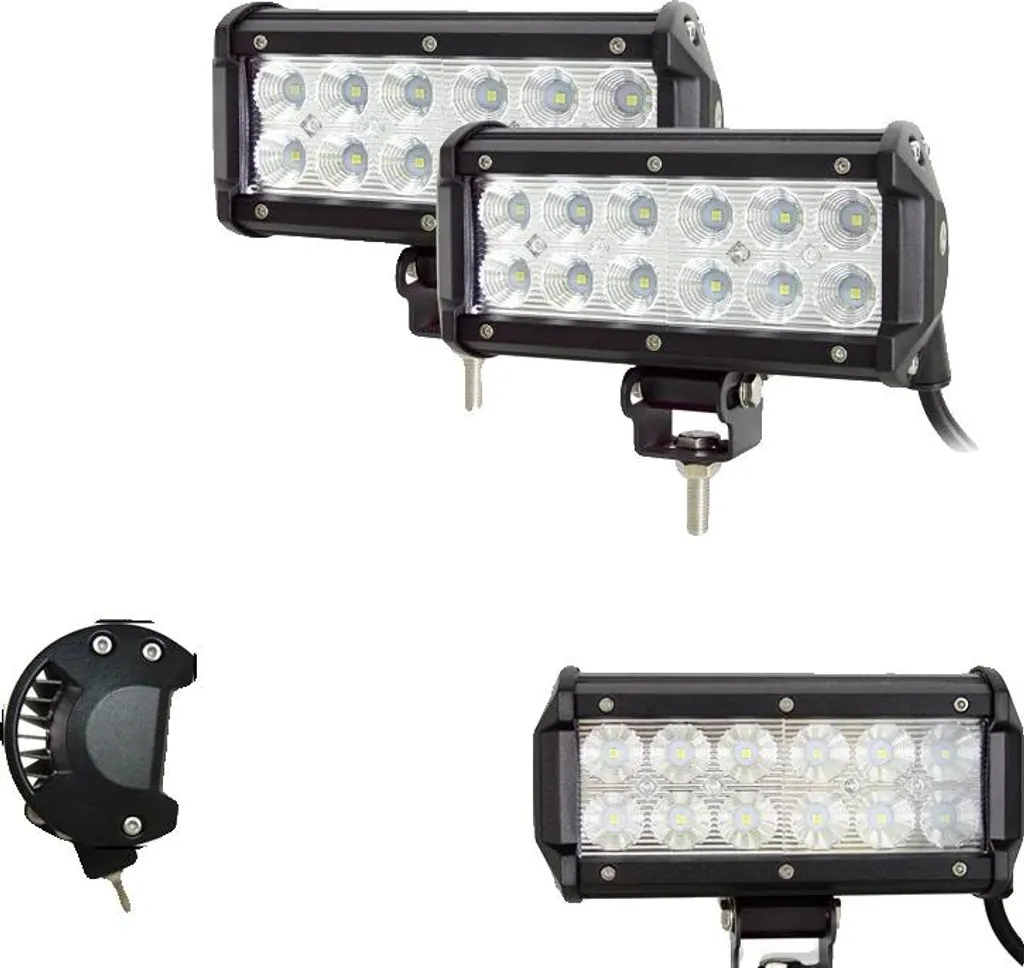 Rampe d'Éclairage LED 36W Étanche : Faisceau Inondation pour Utilitaires