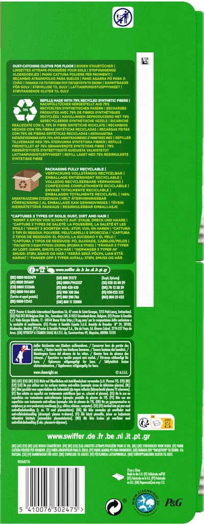 Ściereczki do podłóg Swiffer suchy wkład Mega Pack 72 Zdjęcie produktu 18
