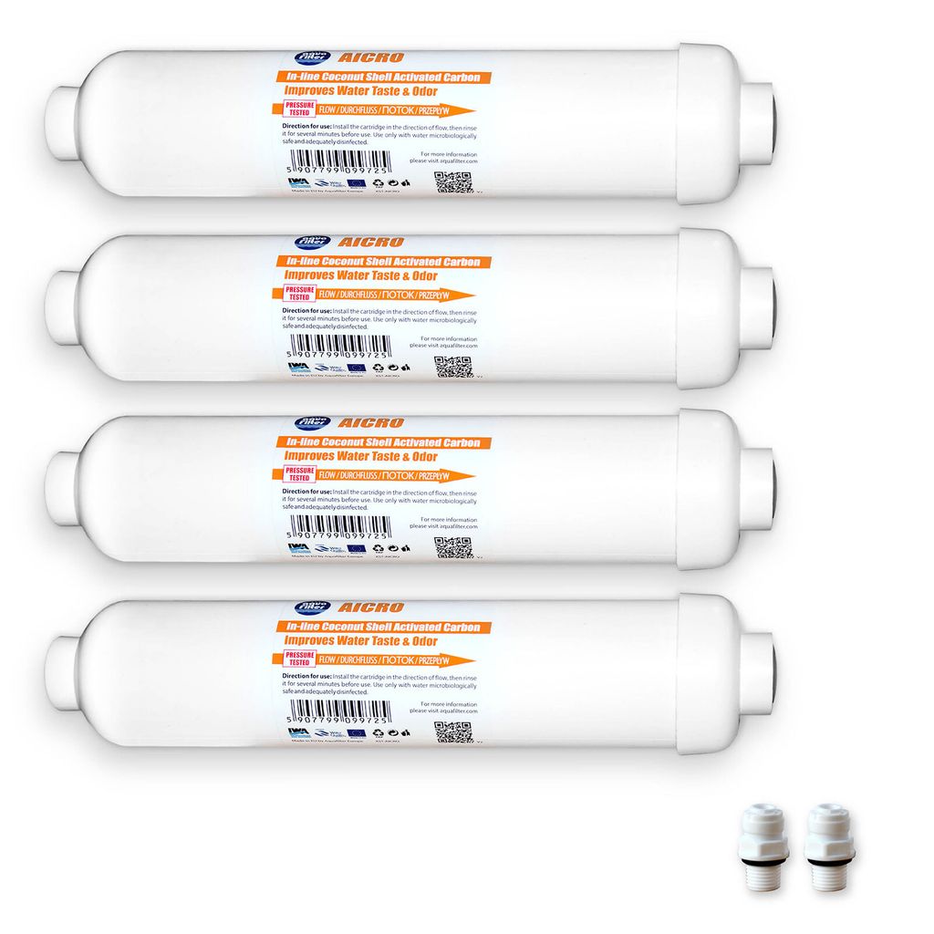 4x AICRO Kühlschrankfilter für Side by Side Kühlschränke
