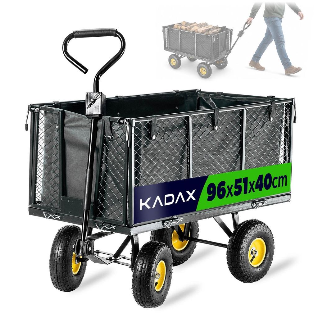 Zahradní vozík KADAX s pletivem, 97x47x40cm Zahradní vozík Obrázek produktu 