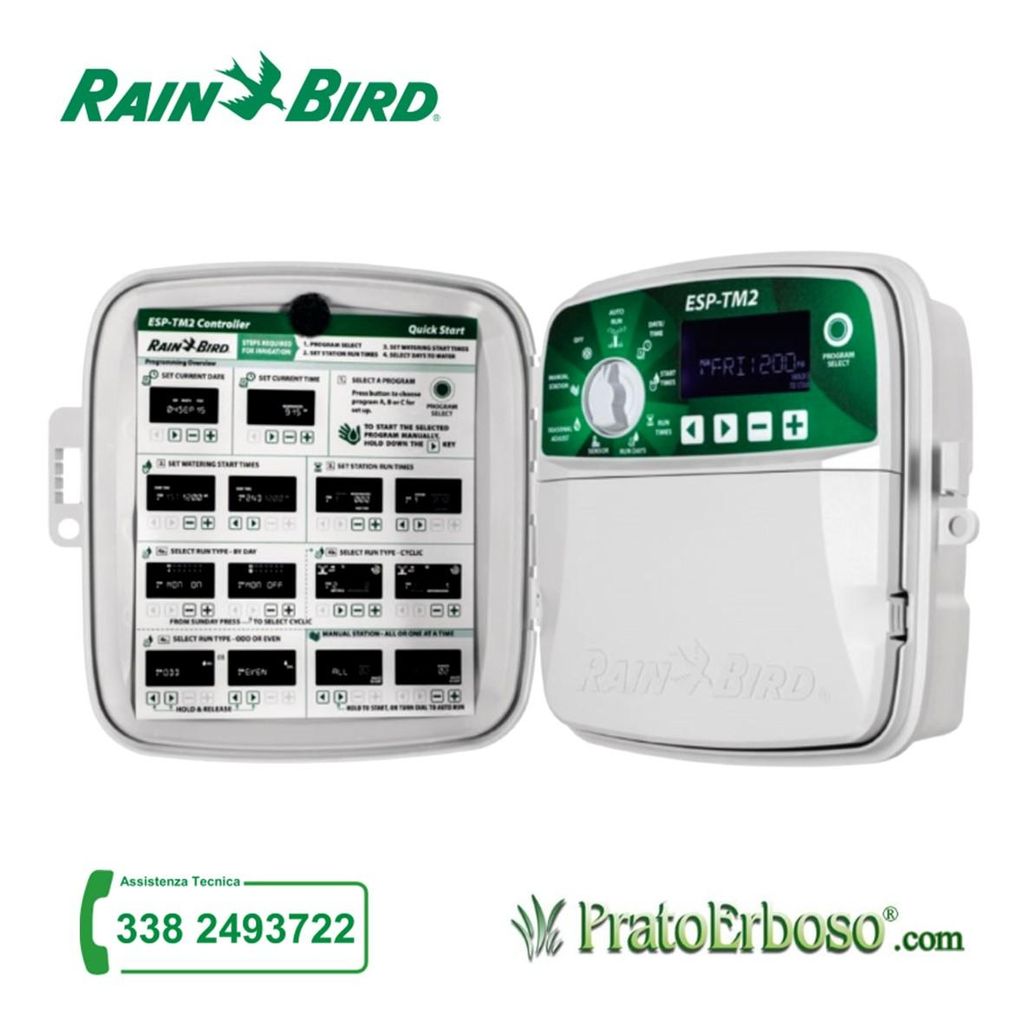 Rain Bird ESP-TM2I4 - 4-Stationen-Innenraum-Controller mit WLAN-Kompatibilität