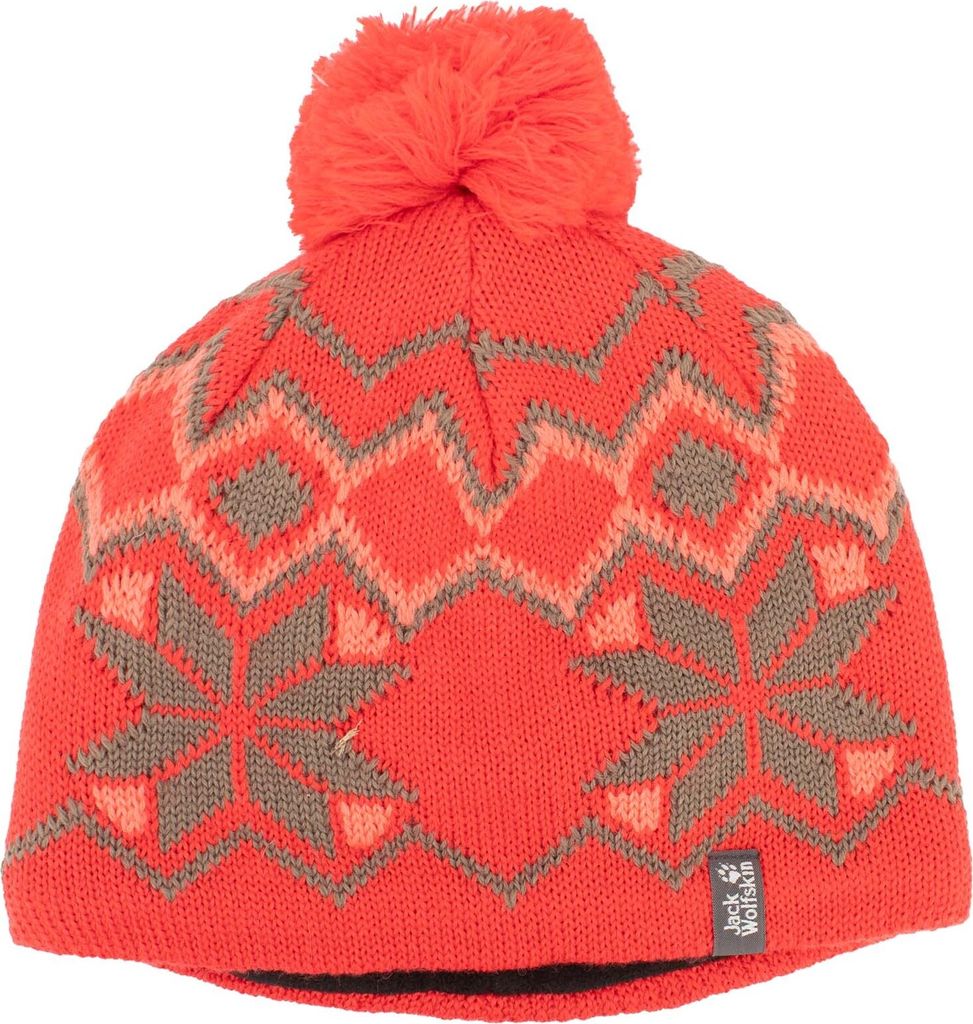 Jack Wolfskin Kids Nordic Pompom Cap Kinder Mütze Bommelmütze 1903961-2640 S