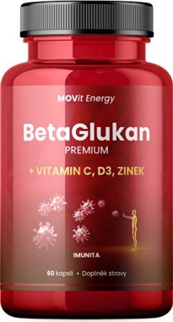 MOVit Beta-Glucan 350 mg + Vitamin C, D3, Zink PREMIUM